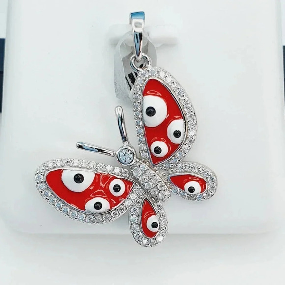 "925 Sterling Silver Cubic Zirconia Pendant, UU1P6A6051 - Picture 1 of 11